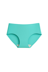 Turquoise women's underwear on a white background